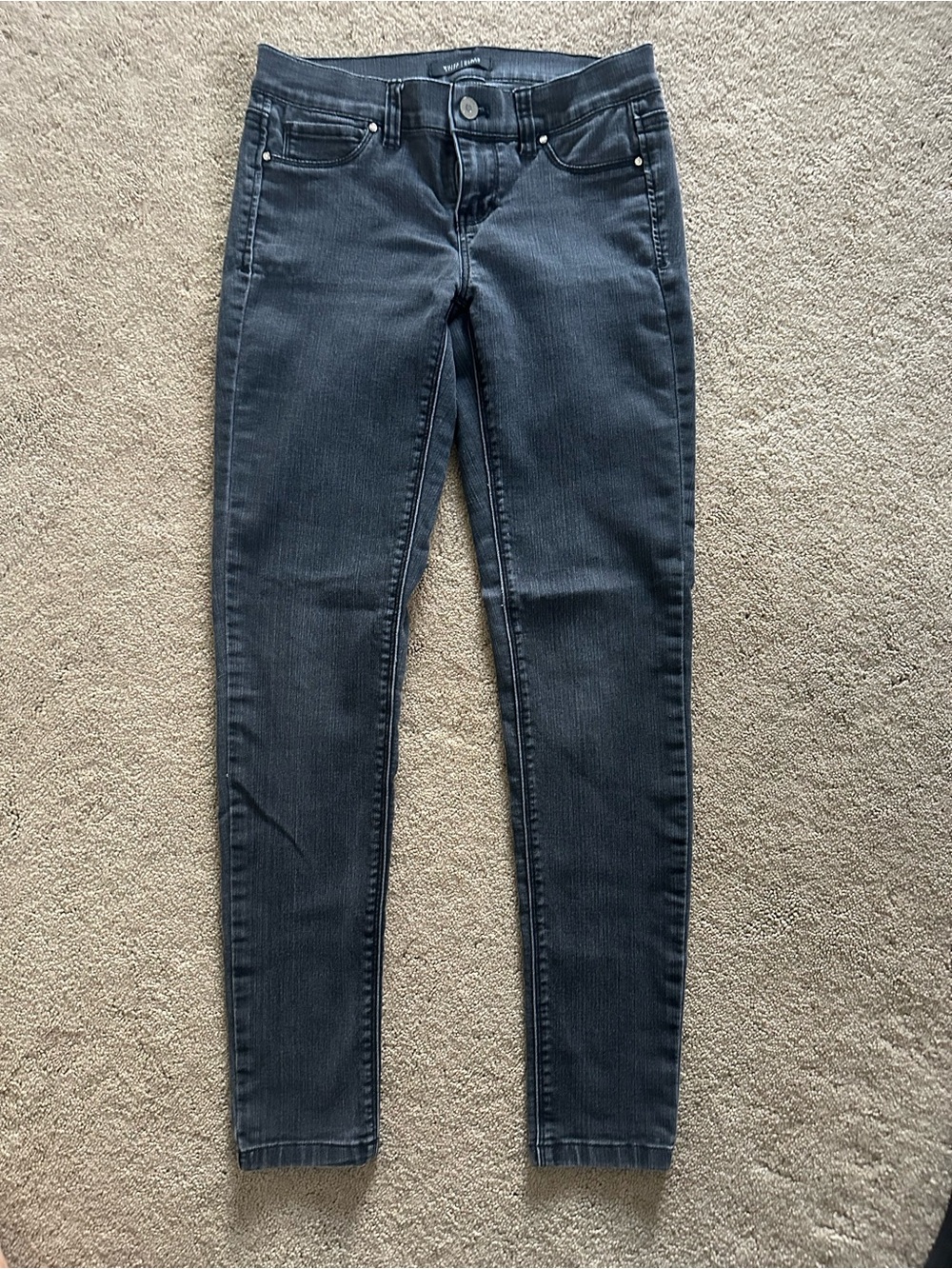 White House Black Market Dark Gray/Black Skinny Jeans